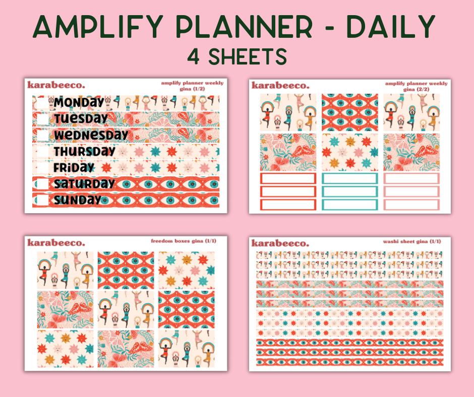 Amplify Planner Stickers | Weekly Kit | Gina