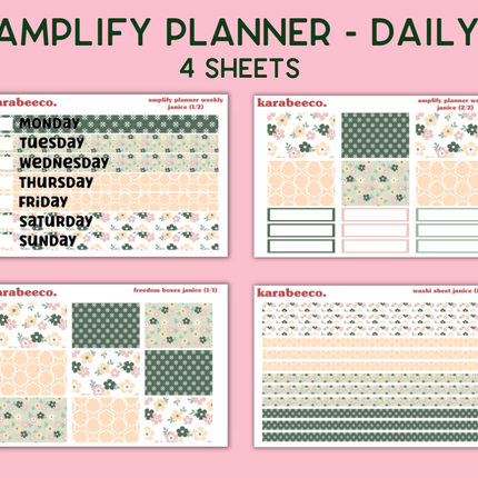 Amplify Planner Stickers | Weekly Kit | Janice