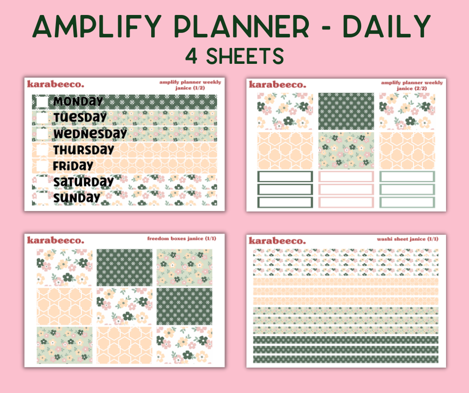 Amplify Planner Stickers | Weekly Kit | Janice