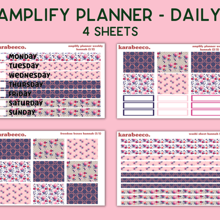 Amplify Planner Stickers | Weekly Kit | Hannah