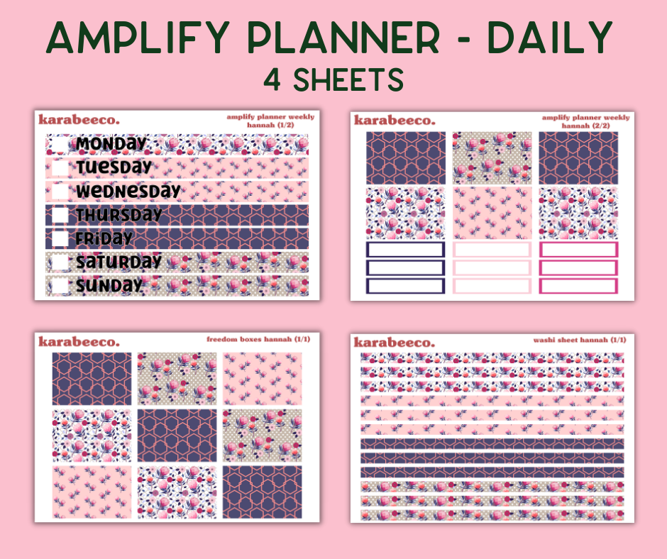 Amplify Planner Stickers | Weekly Kit | Hannah