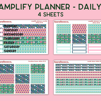 Amplify Planner Stickers | Weekly Kit | Olivia