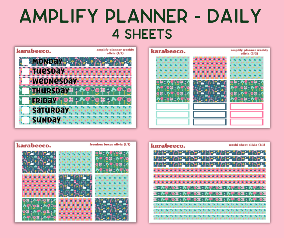 Amplify Planner Stickers | Weekly Kit | Olivia