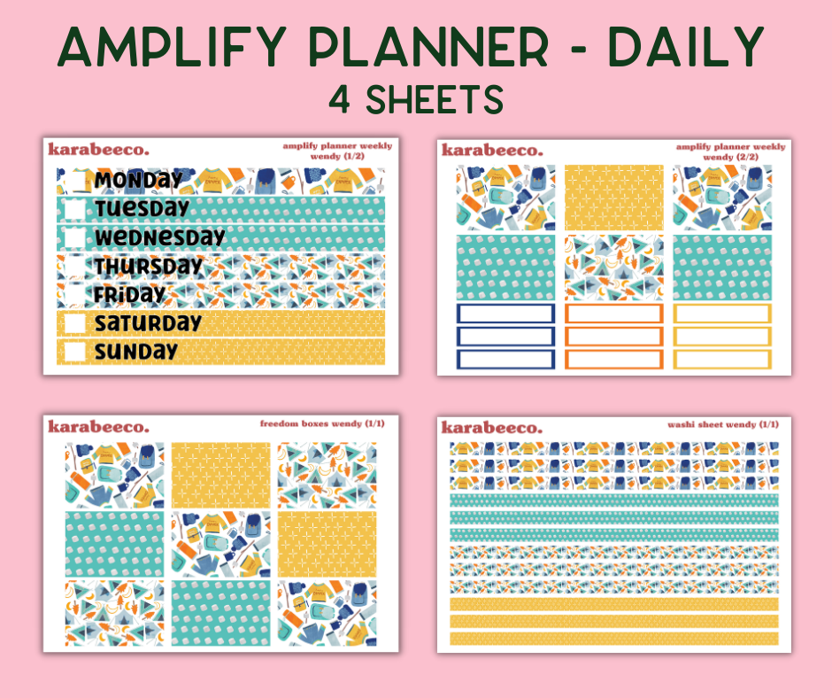 Amplify Planner Stickers | Weekly Kit | Wendy