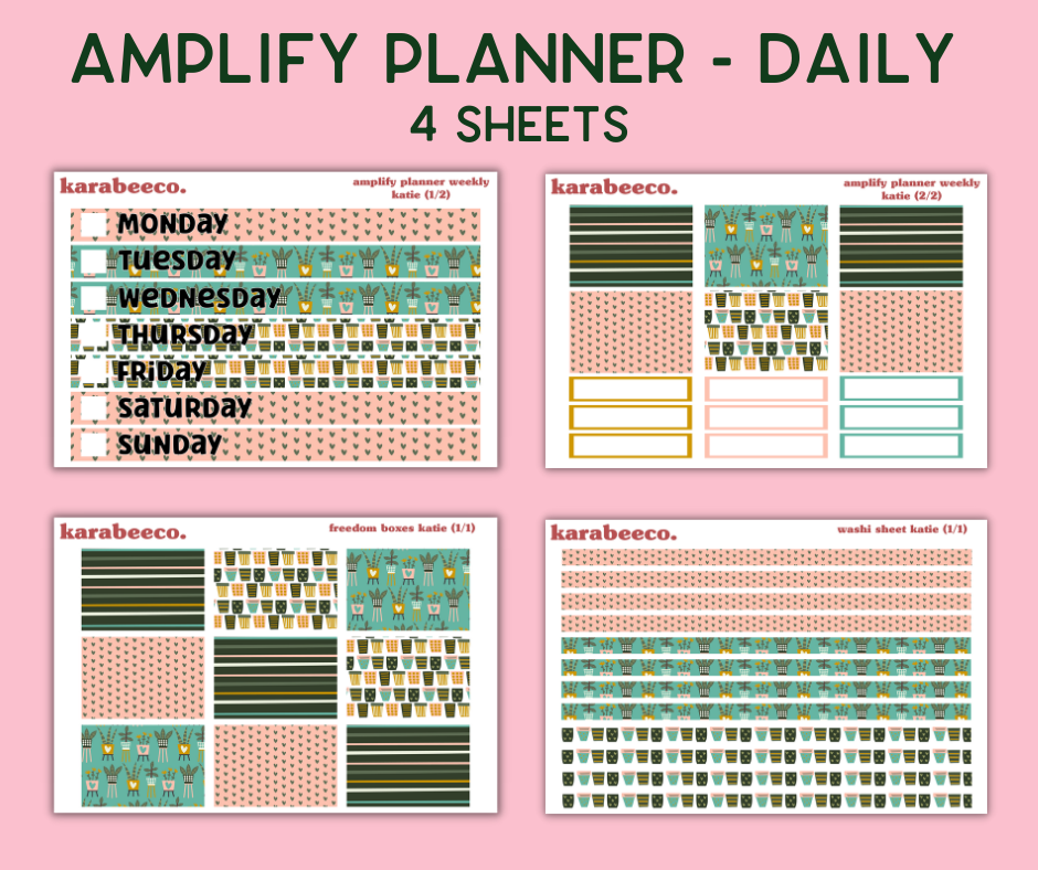 Amplify Planner Stickers | Weekly Kit | Katie