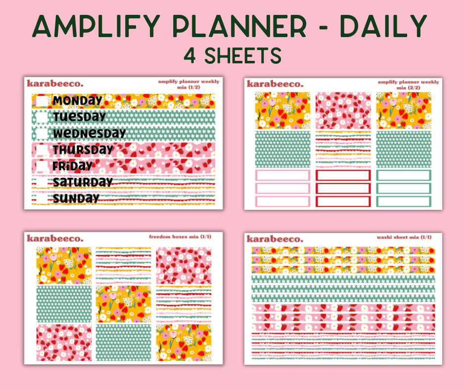 Amplify Planner Stickers | Weekly Kit | Mia