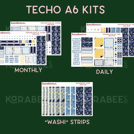 Elain Hobonichi Sticker Kit | Cousin A5, Techo A6, Weeks