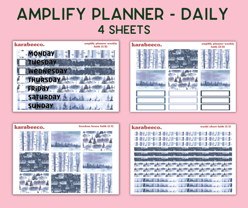 Amplify Planner Stickers | Weekly Kit | Faith