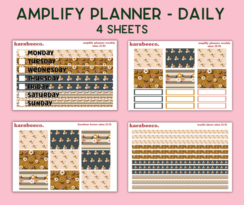 Amplify Planner Stickers | Weekly Kit | Nina