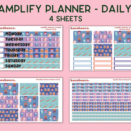 Amplify Planner Stickers | Weekly Kit | Francis