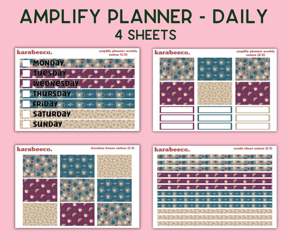 Amplify Planner Stickers | Weekly Kit | Sutton