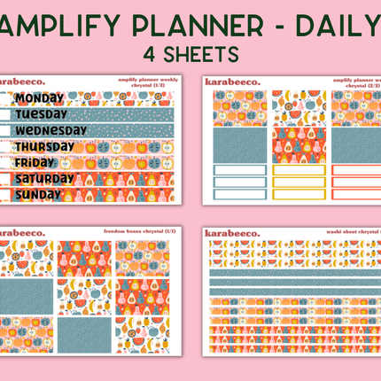 Amplify Planner Stickers | Weekly Kit | Chrystal
