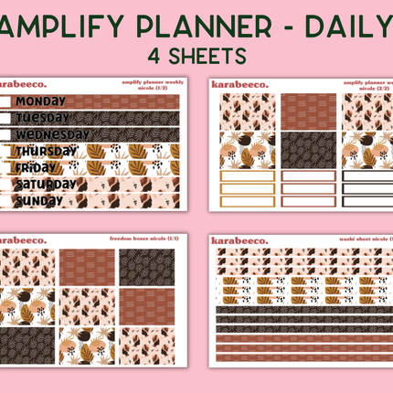 Amplify Planner Stickers | Weekly Kit | Nicole