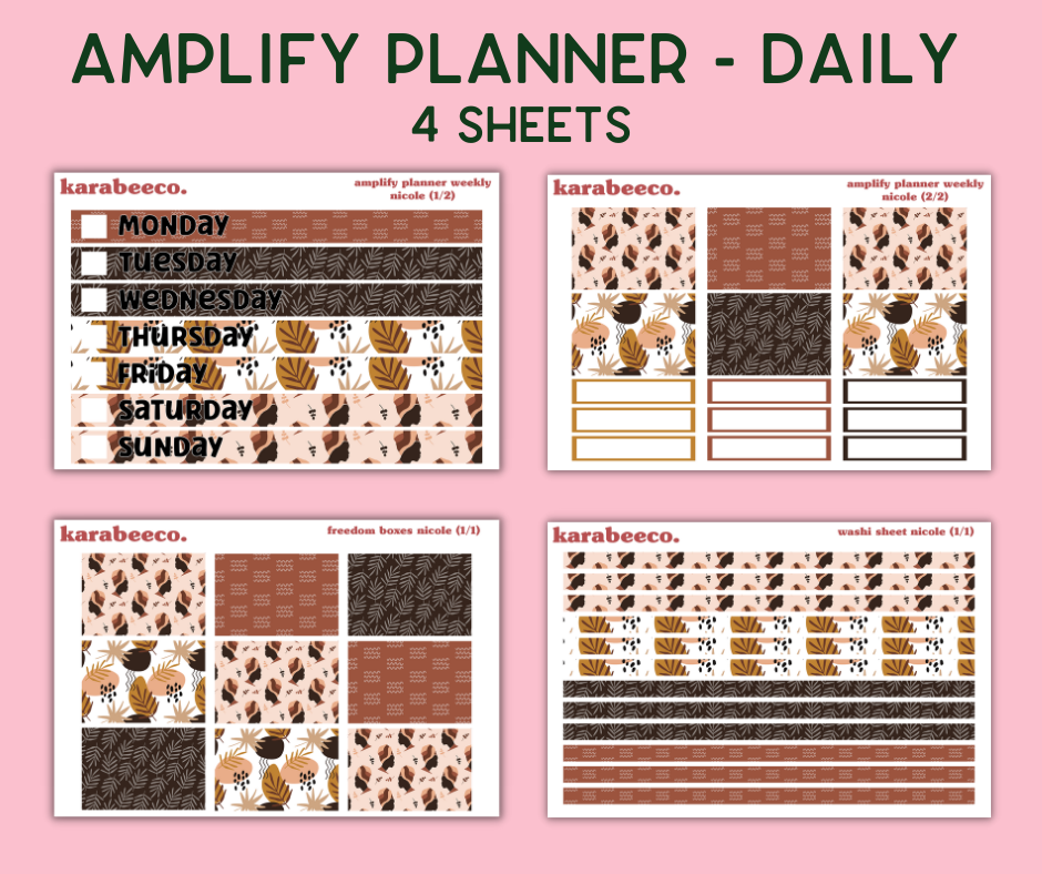 Amplify Planner Stickers | Weekly Kit | Nicole