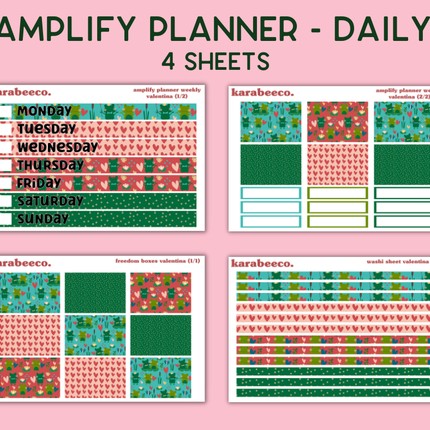 Amplify Planner Stickers | Weekly Kit | Valentina
