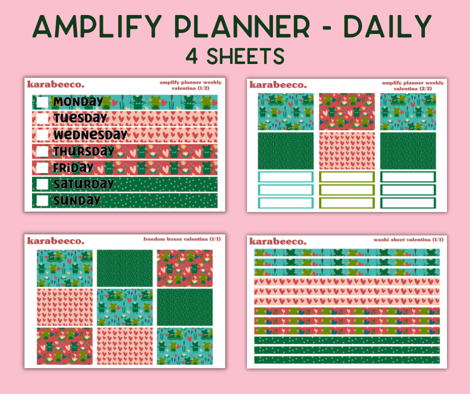 Amplify Planner Stickers | Weekly Kit | Valentina