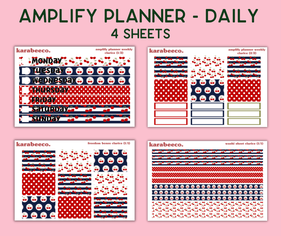 Amplify Planner Stickers | Weekly Kit | Clarice