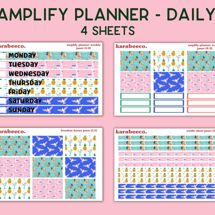 Amplify Planner Stickers | Weekly Kit | Janet