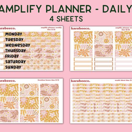 Amplify Planner Stickers | Weekly Kit | Tina
