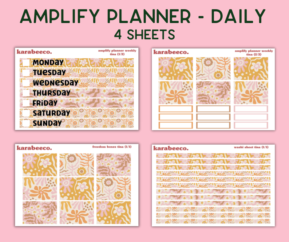 Amplify Planner Stickers | Weekly Kit | Tina