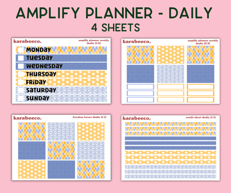 Amplify Planner Stickers | Weekly Kit | Thalia