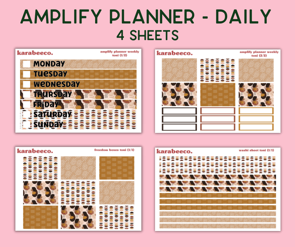 Amplify Planner Stickers | Weekly Kit | Toni