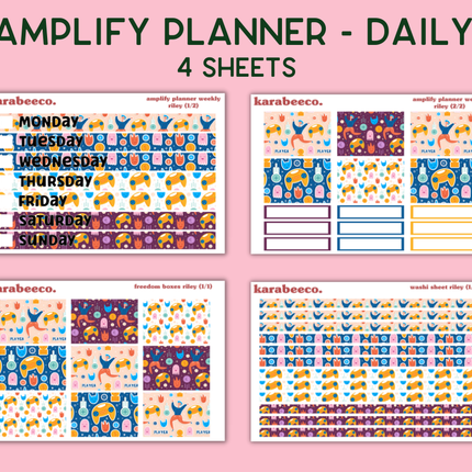 Amplify Planner Stickers | Weekly Kit | Riley