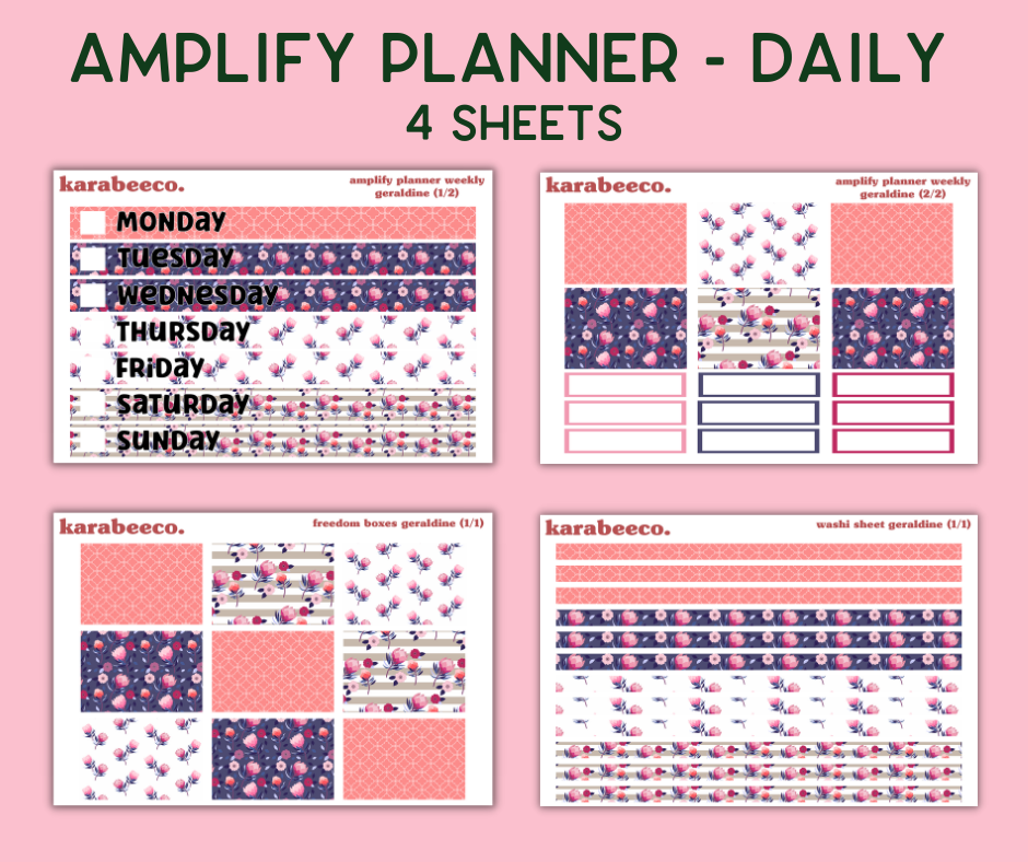 Amplify Planner Stickers | Weekly Kit | Geraldine