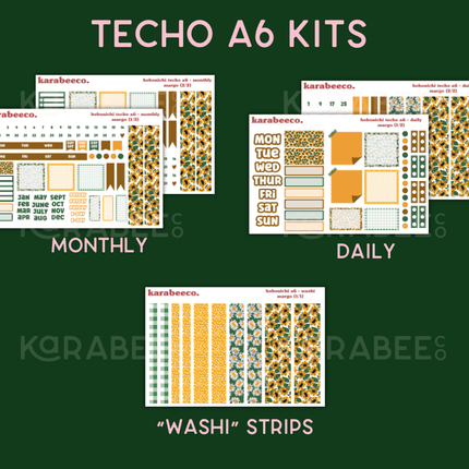 Margo Hobonichi Sticker Kit | Cousin A5, Techo A6, Weeks