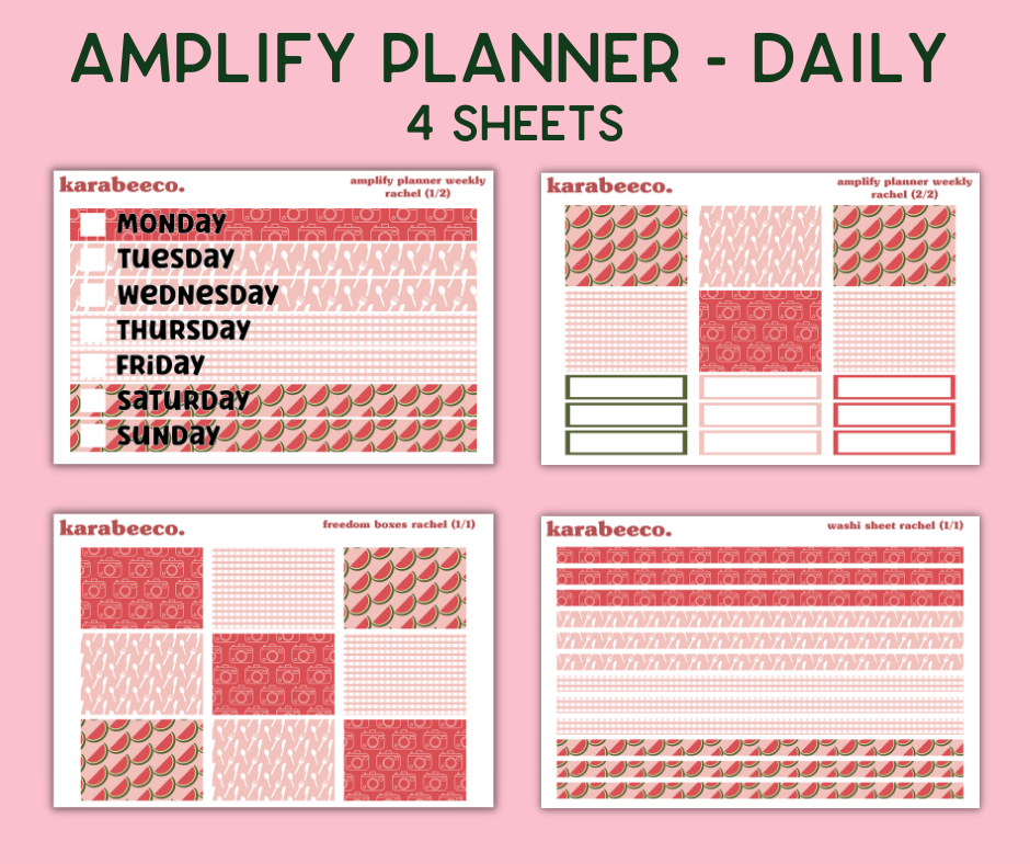 Amplify Planner Stickers | Weekly Kit | Rachel