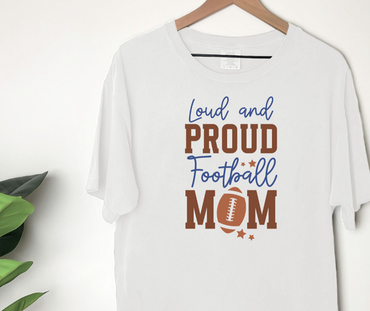 Comfort Colors Tee | Loud Proud Football Mom [446]