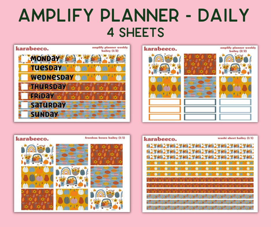 Amplify Planner Stickers | Weekly Kit | Bailey