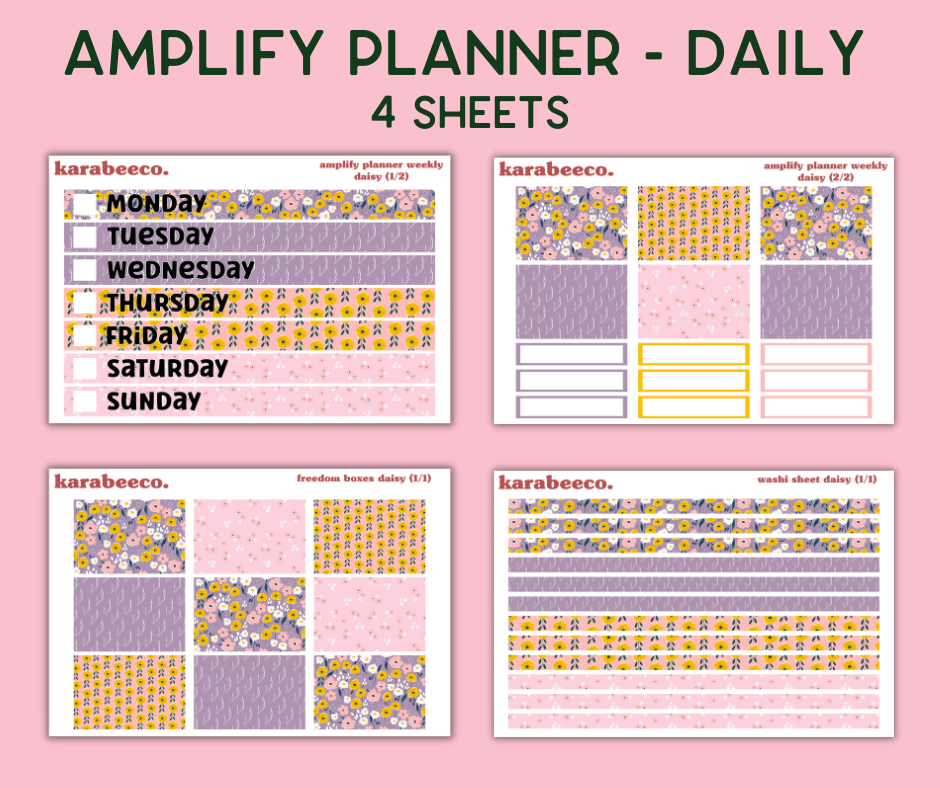 Amplify Planner Stickers | Weekly Kit | Daisy