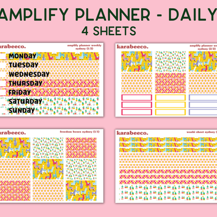 Amplify Planner Stickers | Weekly Kit | Sydney