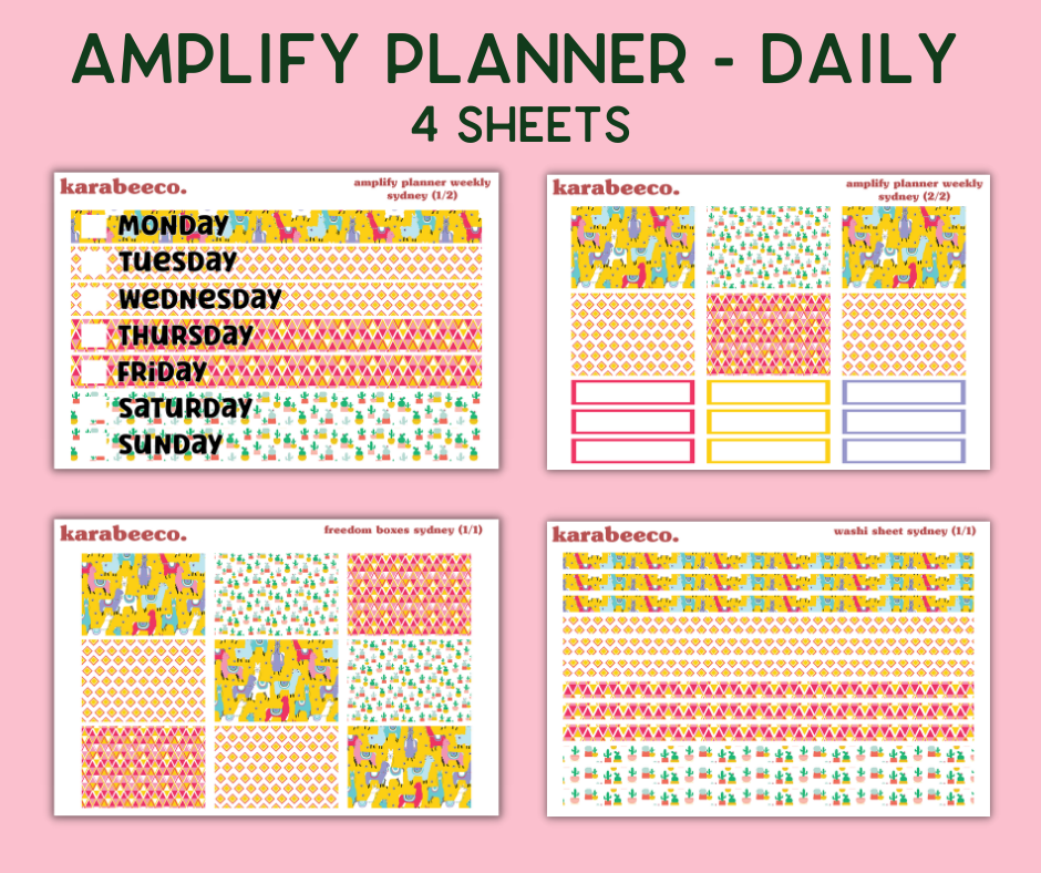 Amplify Planner Stickers | Weekly Kit | Sydney