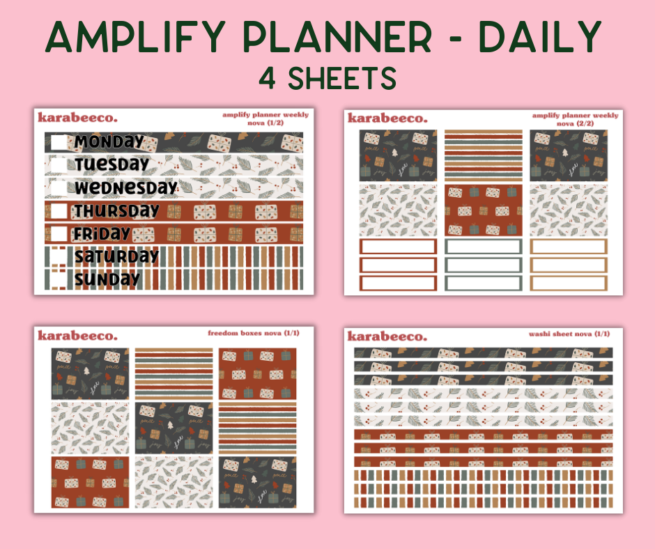 Amplify Planner Stickers | Weekly Kit | Nova