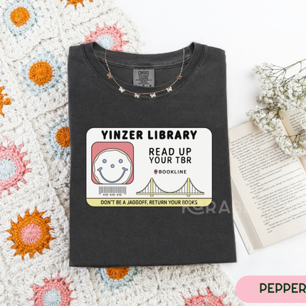 Comfort Colors Tee | Yinzer Library Card