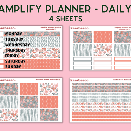 Amplify Planner Stickers | Weekly Kit | Delilah