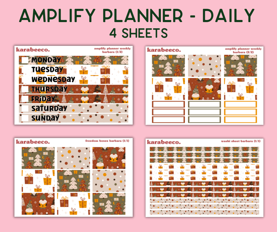 Amplify Planner Stickers | Weekly Kit | Barbara