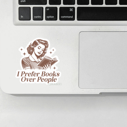 STICKER | I Prefer Books Over People | BOOKS00063