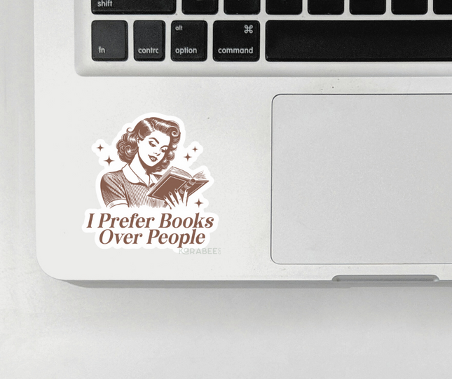 STICKER | I Prefer Books Over People | BOOKS00063
