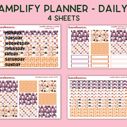 Amplify Planner Stickers | Weekly Kit | Carter
