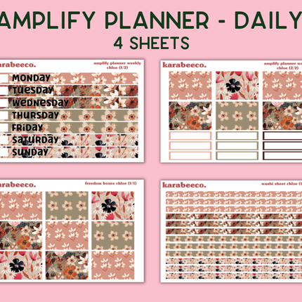 Amplify Planner Stickers | Weekly Kit | Chloe