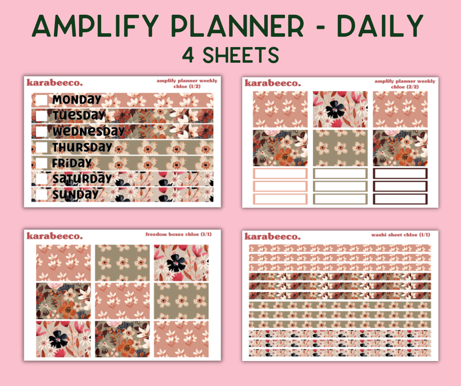 Amplify Planner Stickers | Weekly Kit | Chloe