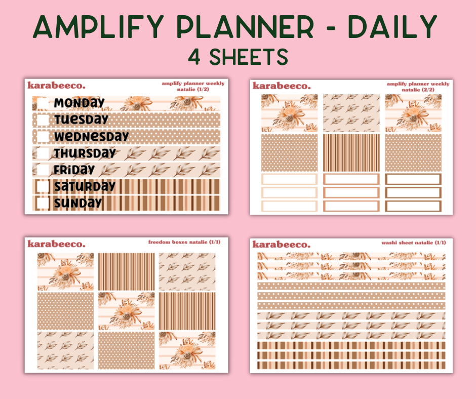 Amplify Planner Stickers | Weekly Kit | Natalie