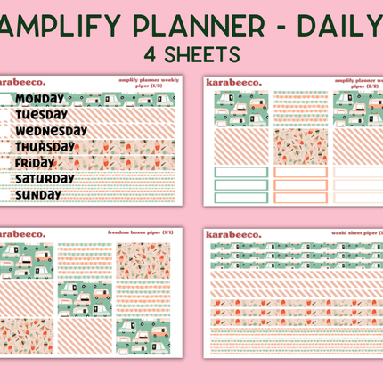 Amplify Planner Stickers | Weekly Kit | Piper