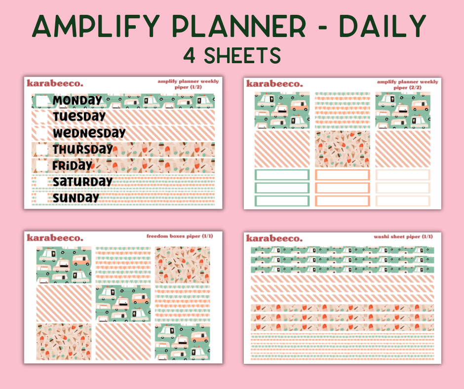 Amplify Planner Stickers | Weekly Kit | Piper