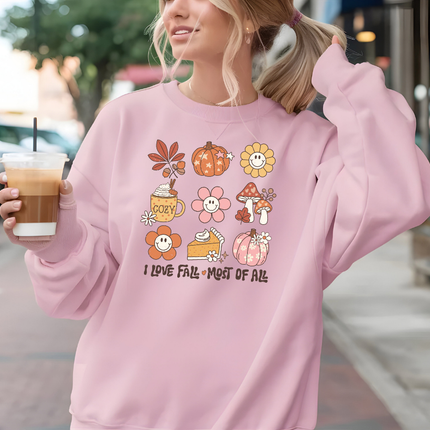 Gildan Crewneck | I Love Fall Most of All [465]