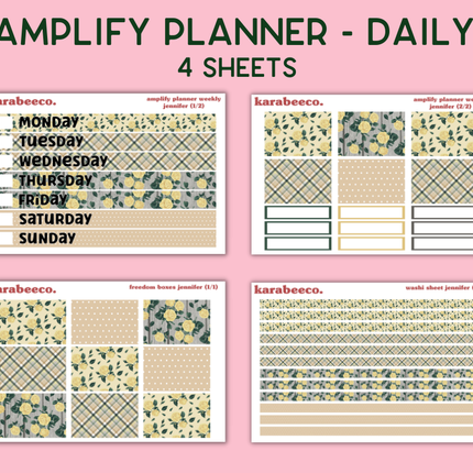 Amplify Planner Stickers | Weekly Kit | Jennifer