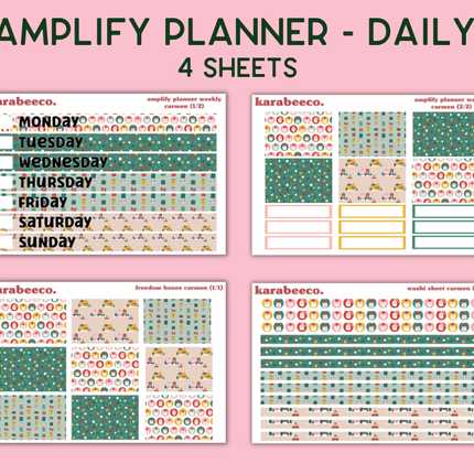 Amplify Planner Stickers | Weekly Kit | Carmen